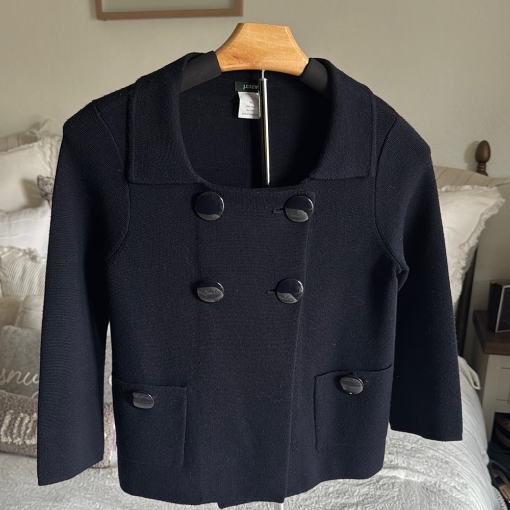 J. Crew Navy blue Pea Coat Double-Breasted Jacket